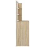 Coiffeuse avec LED chêne sonoma 74,5x40x141cm bois d'ingénierie – Image 4