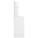 Coiffeuse avec LED Blanc brillant 74,5x40x141 cm – Image 5