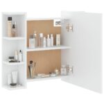 Armoire à miroir avec LED Blanc 70x16,5x60 cm – Image 5