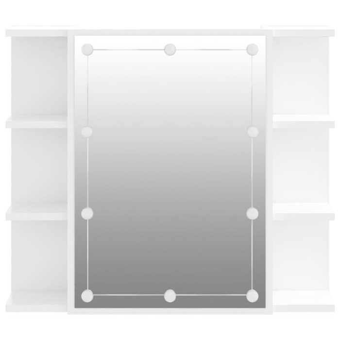 Armoire à miroir avec LED Blanc 70x16,5x60 cm – Image 6