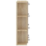 Armoire à miroir avec LED Chêne sonoma 70x16,5x60 cm – Image 7