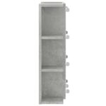 Armoire à miroir avec LED Gris béton 70x16,5x60 cm – Image 7