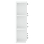 Armoire à miroir avec LED Blanc brillant 70x16,5x60 cm – Image 7