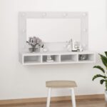 Armoire à miroir avec LED blanc 90x31,5x62 cm – Image 11