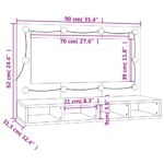 Armoire à miroir avec LED Chêne sonoma 90x31,5x62 cm – Image 12