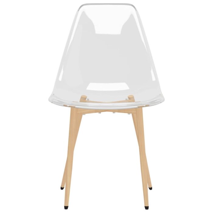 Chaises à manger lot de 2 Transparent PET – Image 2