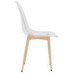 Chaises à manger lot de 2 Transparent PET – Image 3