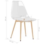 Chaises à manger lot de 2 Transparent PET – Image 5