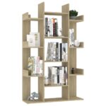 Bibliothèque Chêne Sonoma 86x25,5x140 cm Bois d’ingénierie – Image 2