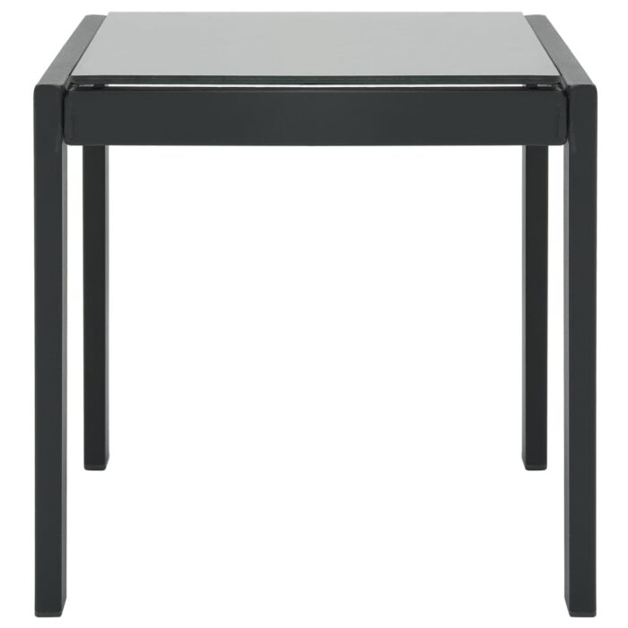 Chaises longues lot de 2 avec table Textilène et acier – Image 5