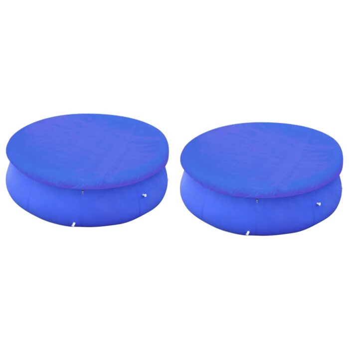 Couvertures de piscines rondes hors sol de 360-367 cm 2 pcs – Image 1