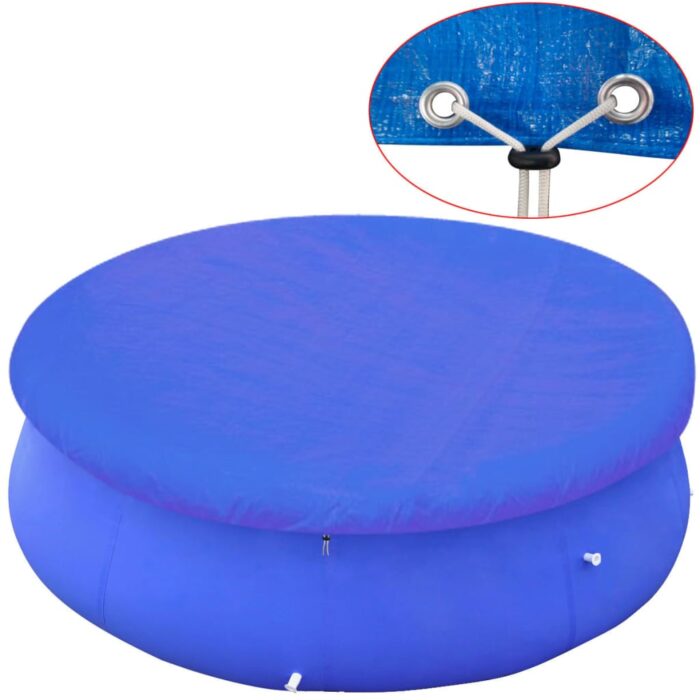Couvertures de piscines rondes hors sol de 360-367 cm 2 pcs – Image 2