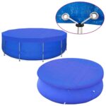 Couvertures de piscine 2 pcs PE Ronde 540 cm 90 g/m² – Image 2