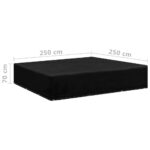 Housses de salon de jardin 2 pcs 12 œillets 250x250x70 cm – Image 5