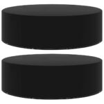 Housses de salon de jardin 2 pcs 10 œillets 325x90 cm