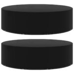 Housses de salon de jardin 2 pcs 10 œillets 205x90 cm