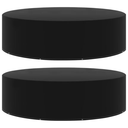 Housses de salon de jardin 2 pcs 10 œillets 205x90 cm