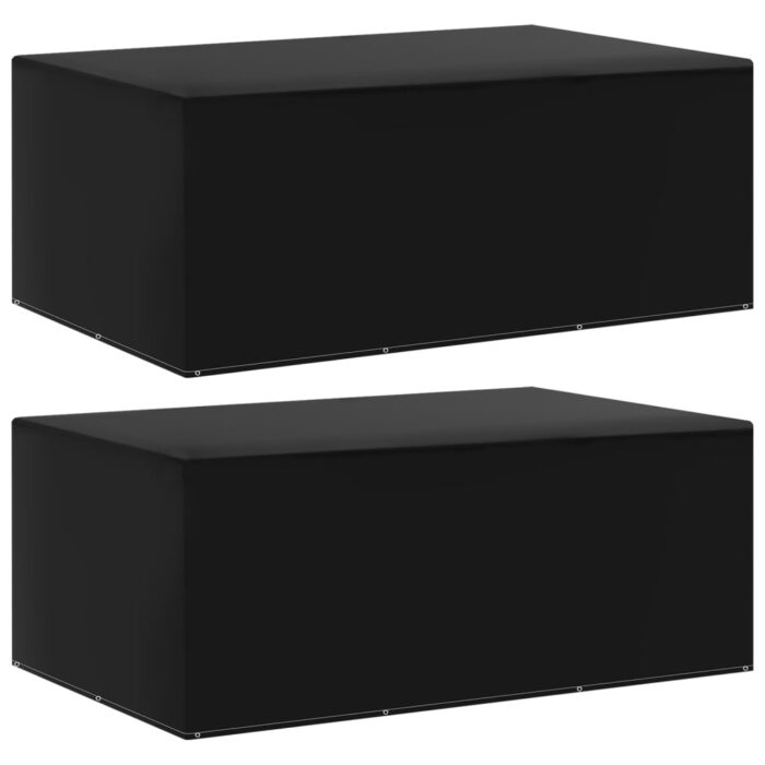 Housses de salon de jardin 2 pcs 7 œillets 225x143x90 cm – Image 1