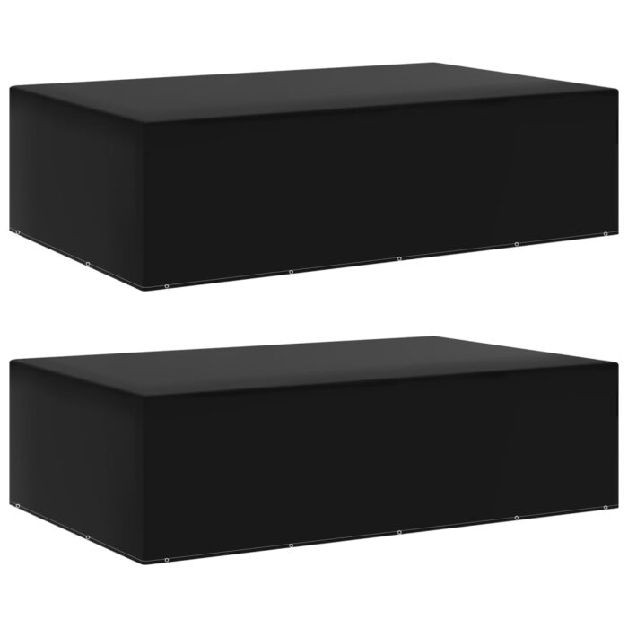 Housses de salon de jardin 2 pcs 12 œillets 325x205x90 cm – Image 1