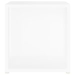 Table d'appoint Blanc 33x33x34,5 cm Aggloméré – Image 3