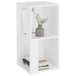 Armoire d'angle Blanc 33x33x67 cm Bois d'ingénierie – Image 2
