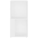 Armoire d'angle Blanc 33x33x67 cm Bois d'ingénierie – Image 3