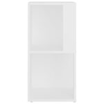 Armoire d'angle Blanc 33x33x67 cm Bois d'ingénierie – Image 4