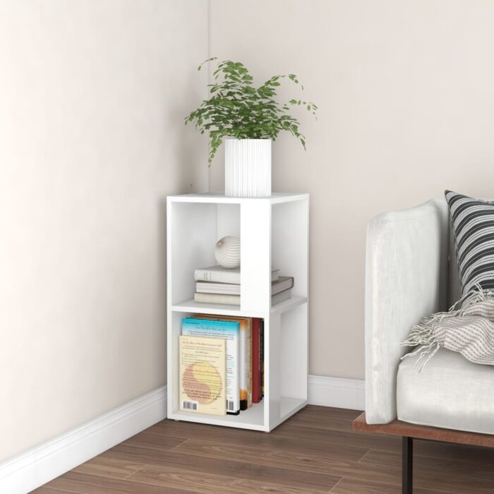 VXL8720286649732_m_en_hd_1.jpg Armoire d'angle Blanc 33x33x67 cm Bois d'ingénierie – Image 1