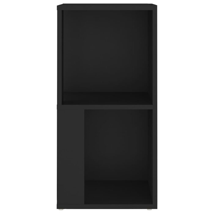 Armoire d'angle Noir 33x33x67 cm Aggloméré – Image 3