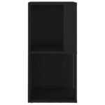Armoire d'angle Noir 33x33x67 cm Aggloméré – Image 4