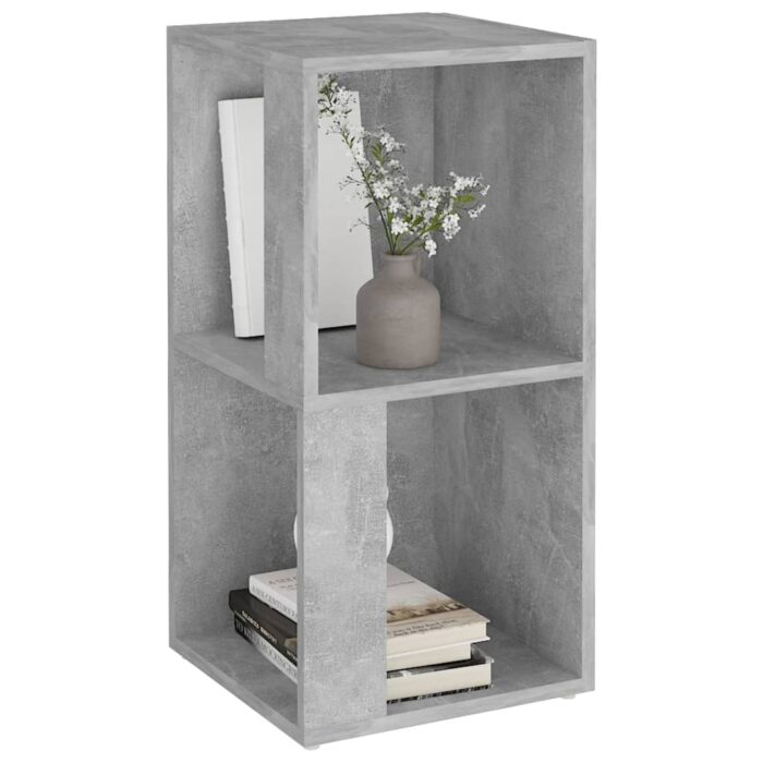 Armoire d'angle Gris béton 33x33x67 cm Bois d'ingénierie – Image 2