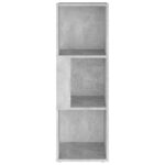 Armoire d'angle Gris béton 33x33x100 cm Bois d'ingénierie – Image 3