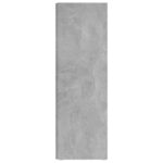Armoire d'angle Gris béton 33x33x100 cm Bois d'ingénierie – Image 4