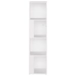 Armoire d'angle Blanc 33x33x132 cm Bois d’ingénierie – Image 3
