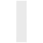 Armoire d'angle Blanc 33x33x132 cm Bois d’ingénierie – Image 4