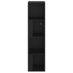 Armoire d'angle Noir 33x33x132 cm Bois d’ingénierie – Image 3