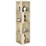 Armoire d'angle Chêne sonoma 33x33x132 cm Bois d’ingénierie – Image 2