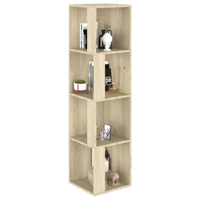 Armoire d'angle Chêne sonoma 33x33x132 cm Bois d’ingénierie – Image 2