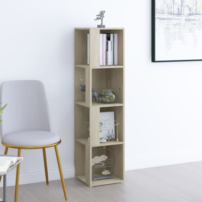 Armoire d'angle Chêne sonoma 33x33x132 cm Bois d’ingénierie – Image 1
