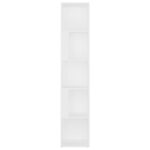 Armoire d'angle Blanc 33x33x164,5 cm Bois d'ingénierie – Image 3