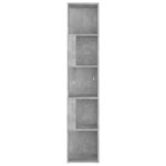 Armoire d'angle Gris béton 33x33x164,5 cm Bois d'ingénierie – Image 3