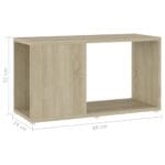 Meuble TV Chêne sonoma 60x24x32 cm Bois d'ingénierie – Image 5