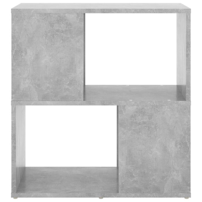 Bibliothèque Gris béton 60x24x63 cm bois d'ingénierie – Image 3