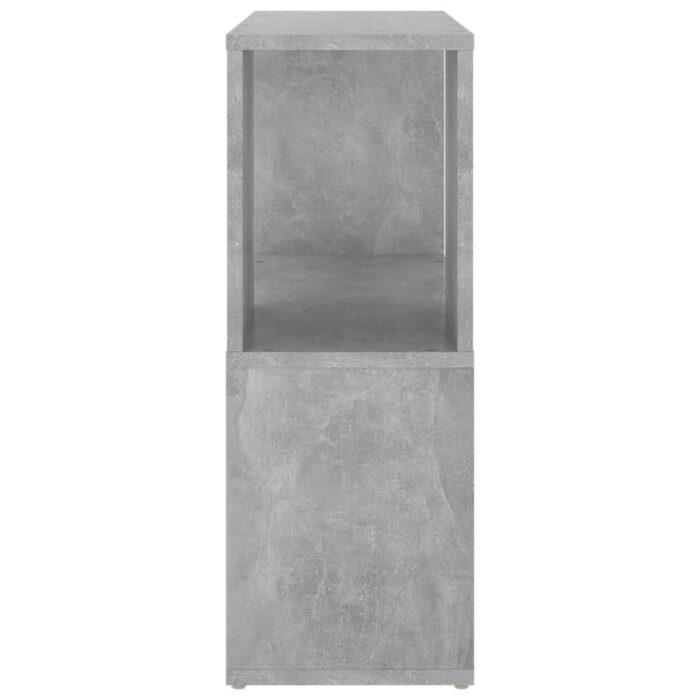 Bibliothèque Gris béton 60x24x63 cm bois d'ingénierie – Image 4