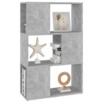 Bibliothèque/Séparateur de pièce Gris 60x24x94 cm – Image 2