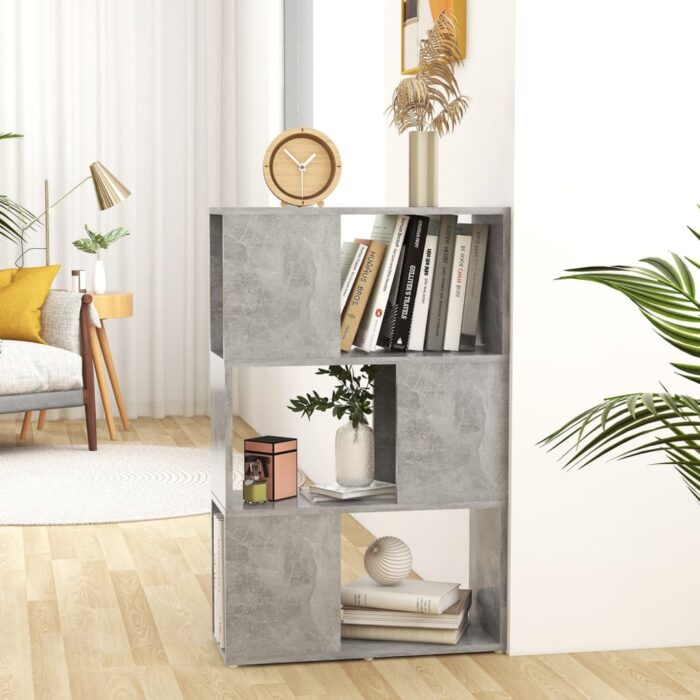 Bibliothèque/Séparateur de pièce Gris 60x24x94 cm – Image 1