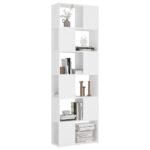 Bibliothèque/Séparateur de pièce Blanc 60x24x186 cm – Image 2