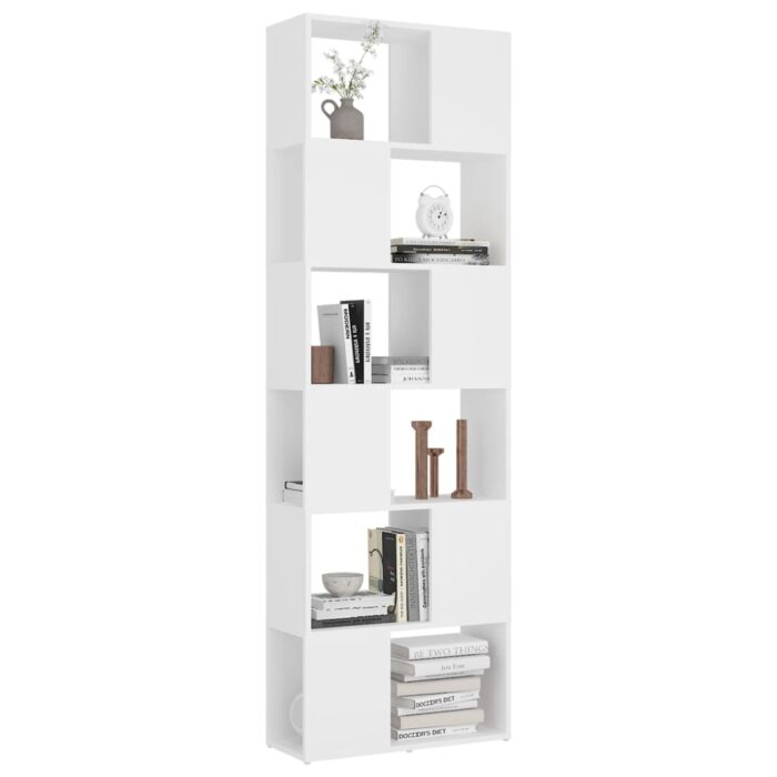 Bibliothèque/Séparateur de pièce Blanc 60x24x186 cm – Image 2
