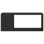 Meuble TV Noir 80x24x32 cm Bois d'ingénierie – Image 3