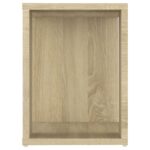 Meuble TV Chêne sonoma 80x24x32 cm Bois d'ingénierie – Image 4